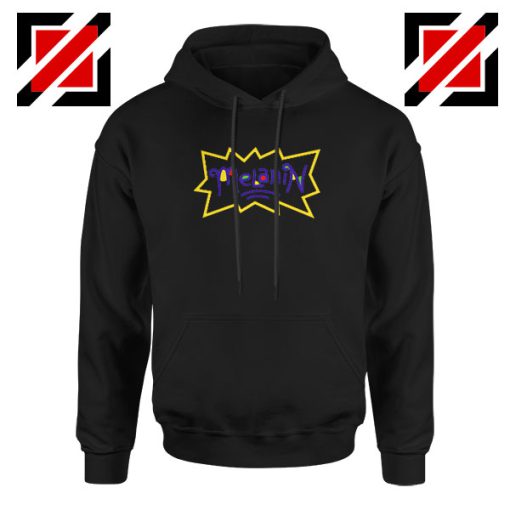 Melanin Rugrats Logo Black Hoodie