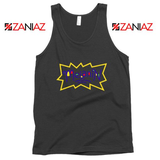 Melanin Rugrats Logo Black Tank Top