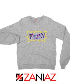 Melanin Rugrats Logo Sport Grey Sweatshirt