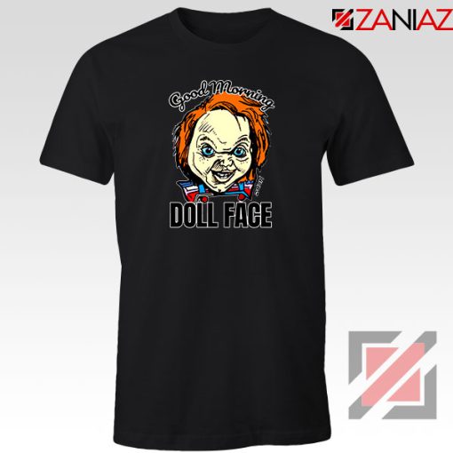 Morning Doll Face Black Tshirt