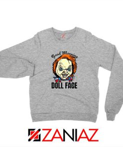 Morning Doll Face Sport Grey Sweatshirt