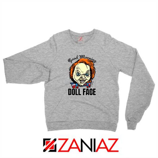 Morning Doll Face Sport Grey Sweatshirt