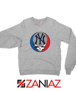 NY Yankees Grateful Dead Sport Grey Sweatshirt