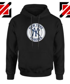 New York Yankees White Round Black Hoodie