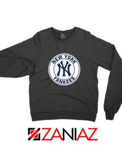 New York Yankees White Round Black Sweatshirt