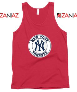 New York Yankees White Round Red Tank Top