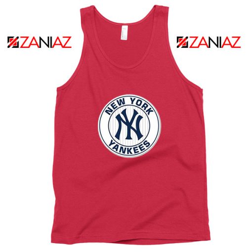 New York Yankees White Round Red Tank Top