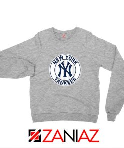 New York Yankees White Round Sport Grey Sweatshirt