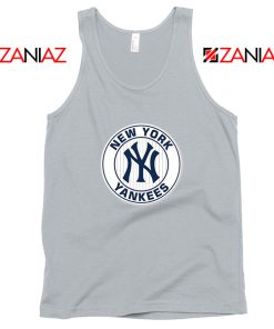 New York Yankees White Round Sport Grey Tank Top