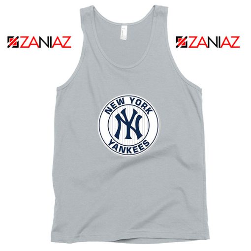 New York Yankees White Round Sport Grey Tank Top