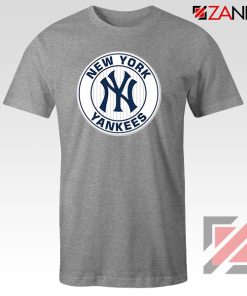 New York Yankees White Round Sport Grey Tshirt