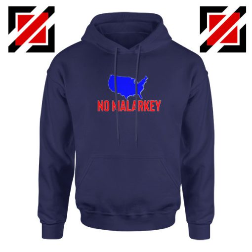 No Malarkey Joe Biden Navy Blue Hoodie