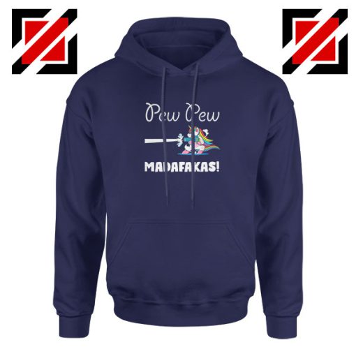 PewPewPew Unicorn Madafakas Navy Blue Hoodie