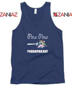 PewPewPew Unicorn Madafakas Navy Blue Tank Top