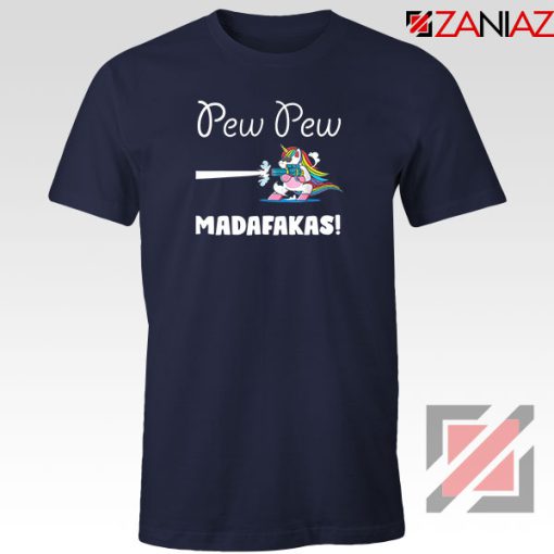 PewPewPew Unicorn Madafakas Navy Blue Tshirt