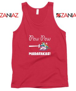 PewPewPew Unicorn Madafakas Red Tank Top