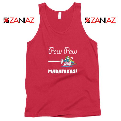 PewPewPew Unicorn Madafakas Red Tank Top