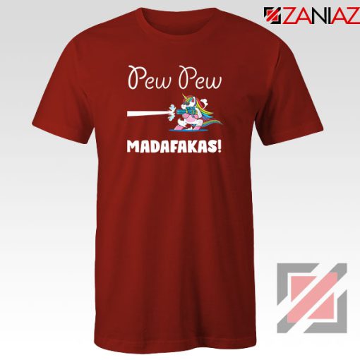 PewPewPew Unicorn Madafakas Red Tshirt