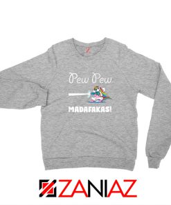 PewPewPew Unicorn Madafakas Sport Grey Sweatshirt