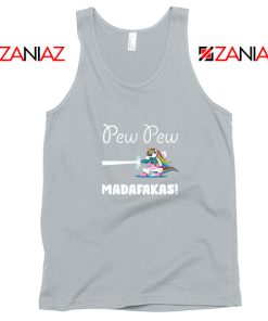 PewPewPew Unicorn Madafakas Sport Grey Tank Top