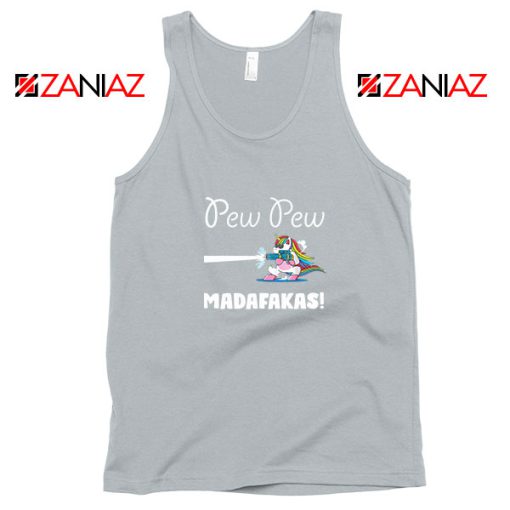 PewPewPew Unicorn Madafakas Sport Grey Tank Top