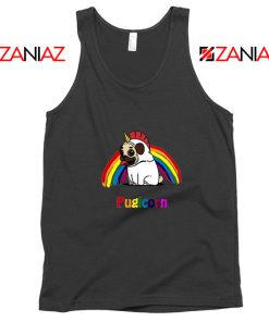 Pugcorn Black Tank Top