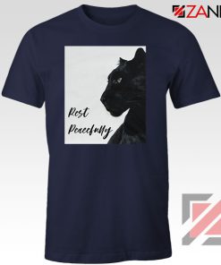 Rest Peacefully Black Panther Navy Blue Tshirt