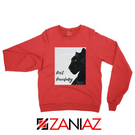 Rest Peacefully Black Panther Red Sweatshirt