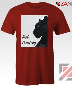 Rest Peacefully Black Panther Red Tshirt