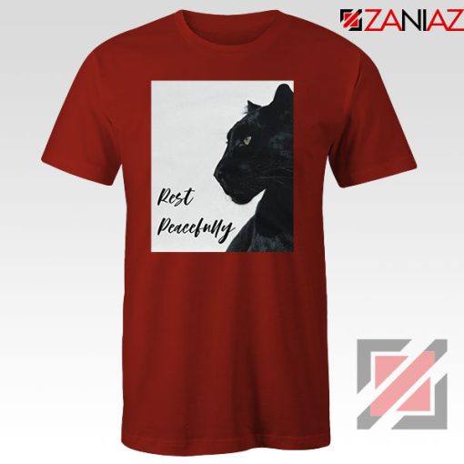 Rest Peacefully Black Panther Red Tshirt