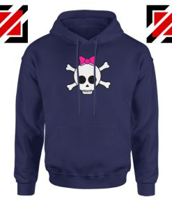 Skull Crossbones Navy Blue Hoodie