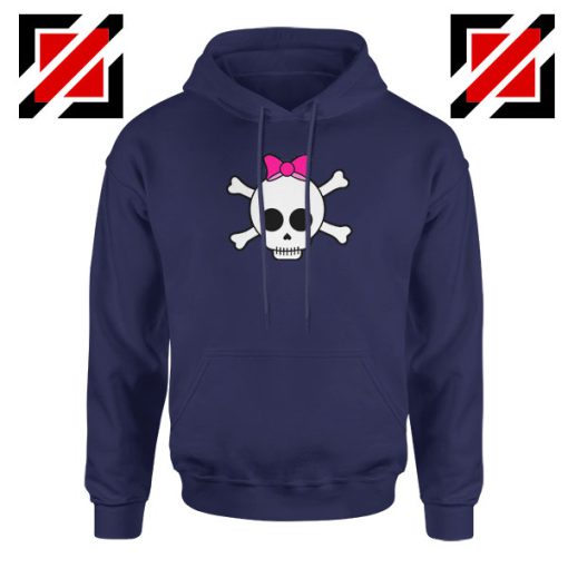 Skull Crossbones Navy Blue Hoodie