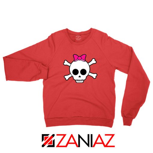 Skull Crossbones Red Sweatshirt