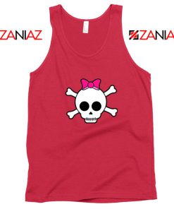 Skull Crossbones Red Tank Top