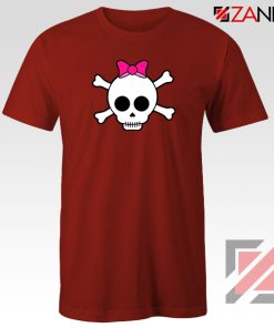 Skull Crossbones Red Tshirt