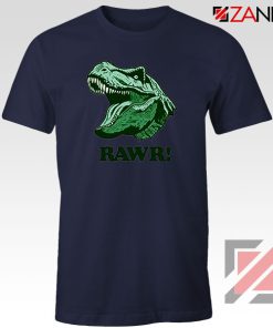 T Rex RAWR Navy Blue Tshirt