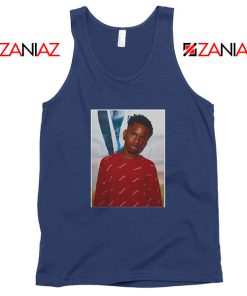 Tay K Custom Navy Blue Tank Top