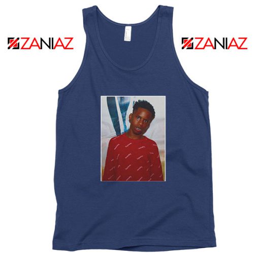 Tay K Custom Navy Blue Tank Top