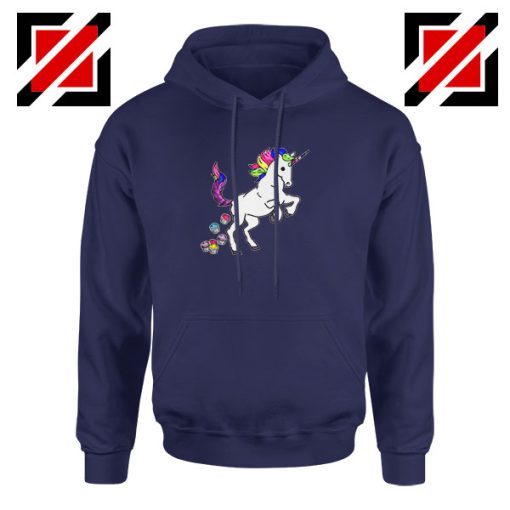 Unicorn Cupcakes Navy Blue Hoodie