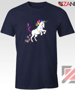 Unicorn Cupcakes Navy Blue Tshirt