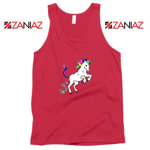 Unicorn Cupcakes Red Tank Top