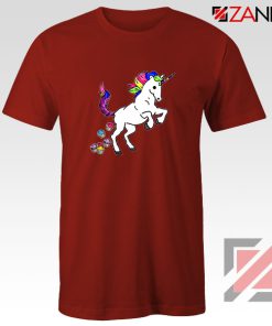 Unicorn Cupcakes Red Tshirt