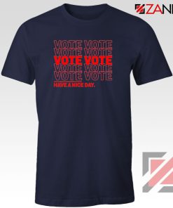 Vote Graphic Navy Blue Tshirt