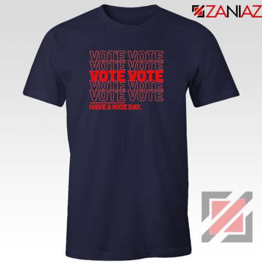 Vote Graphic Navy Blue Tshirt