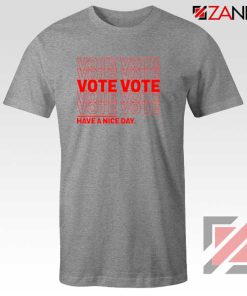 Vote Graphic Sport Grey Tshirt