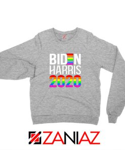 Biden Haris 2020 Rainbow Sport Grey Sweatshirt