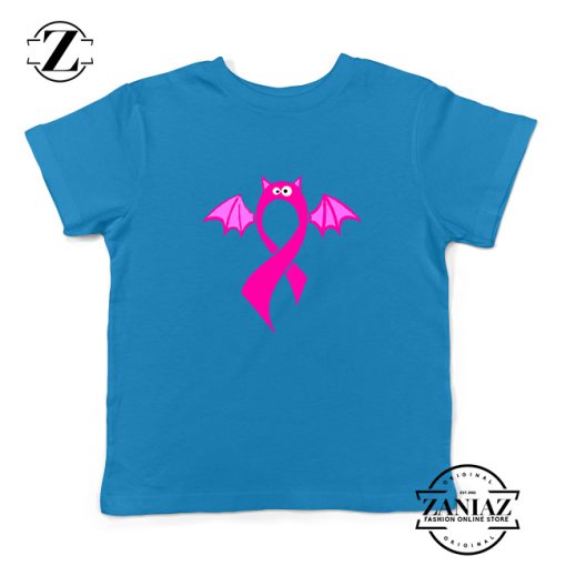 Breast Cancer Awareness Kids Blue Tshirt