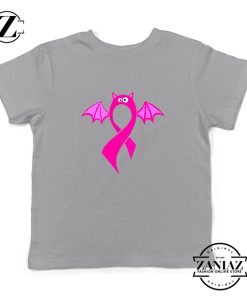 Breast Cancer Awareness Kids Sport Grey Tshirt