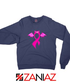 Breast Cancer Awareness Navy Blue Sweatshirt