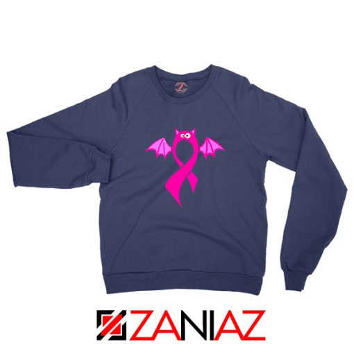 Breast Cancer Awareness Navy Blue Sweatshirt